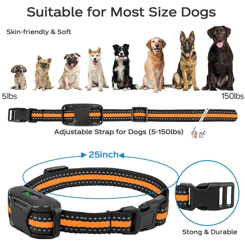 TrainGuard Waterproof Remote Dog Training Collar For Medium Large Dogs 4