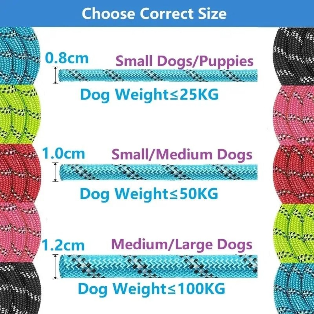 HeavyDuty Reinforced Dog Leash With Soft Comfort Handle 4