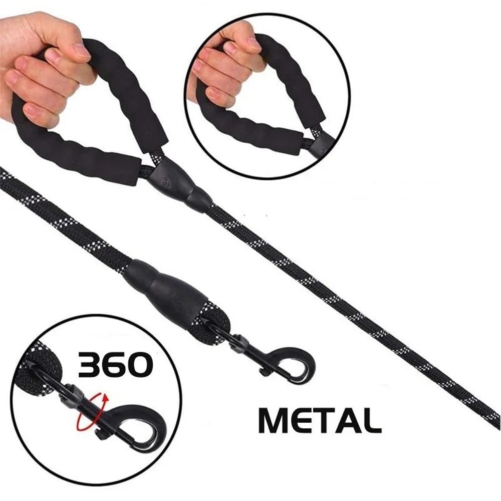 HeavyDuty Reinforced Dog Leash With Soft Comfort Handle 5