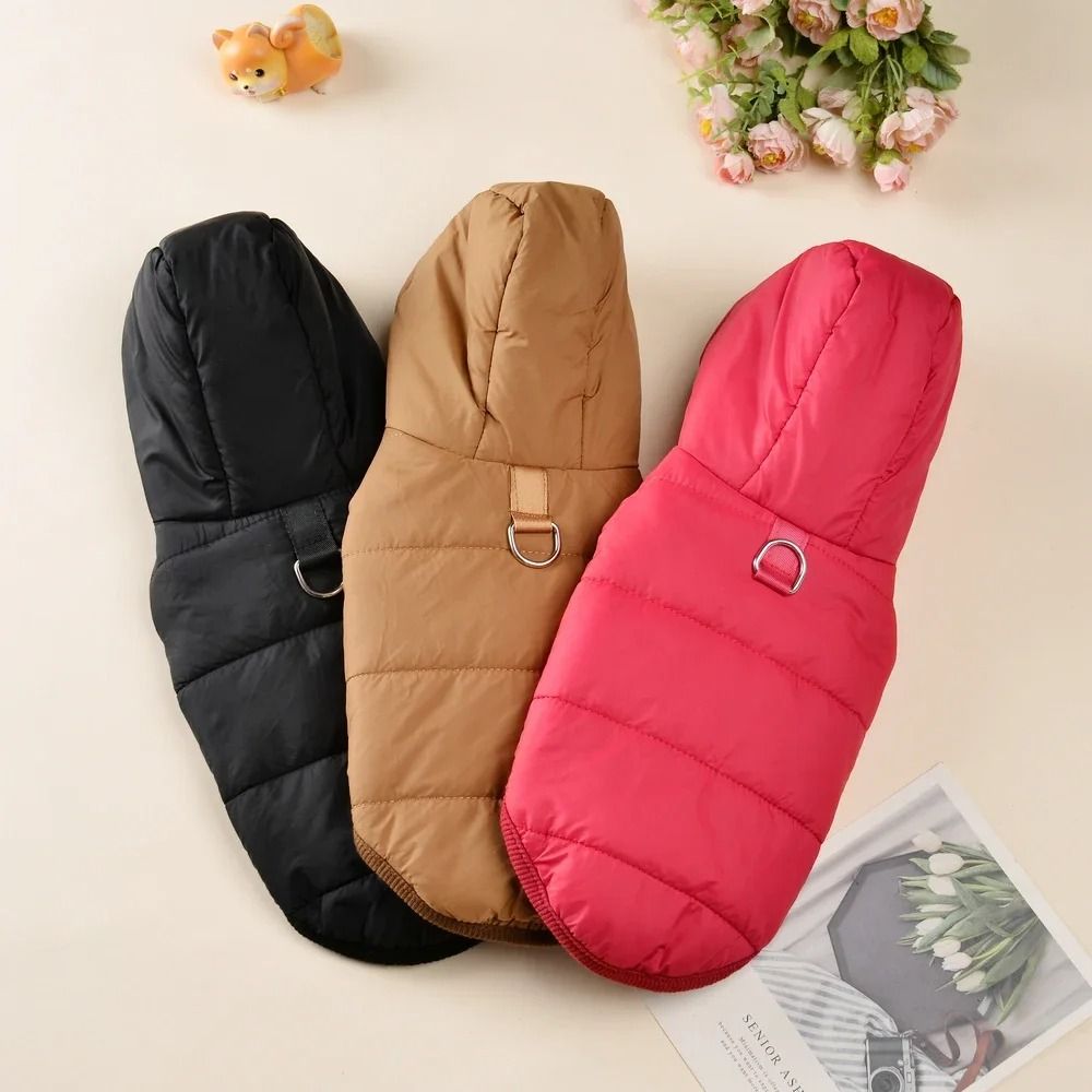 SnuggleShield Warm Fleece Dog Hoodie With DRing Harness 2