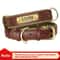 Personalized PU Leather Dog Collar With Engraved Nameplate 6