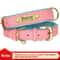 Personalized PU Leather Dog Collar With Engraved Nameplate 12