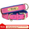 Personalized PU Leather Dog Collar With Engraved Nameplate 13