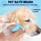 Silicone Pet Massage Shower Brush With Shampoo Dispenser For Dogs Cats 2