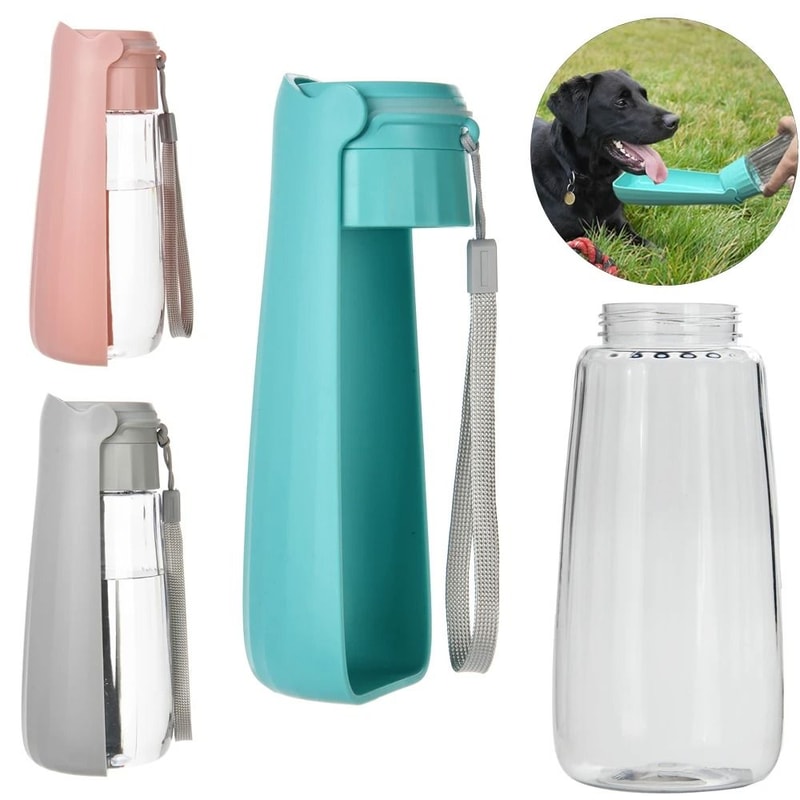 Portable LeakProof Dog Water Bottle With BuiltIn Drinking Bowl 0