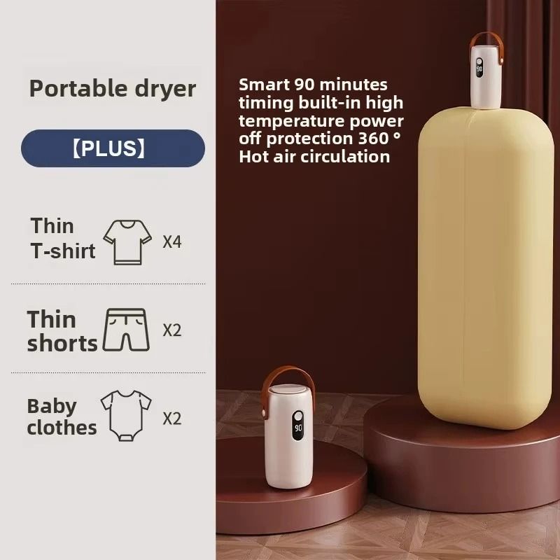 Portable Foldable Electric Clothes Dryer For Baby Clothes Underwear Travel Laundry 6