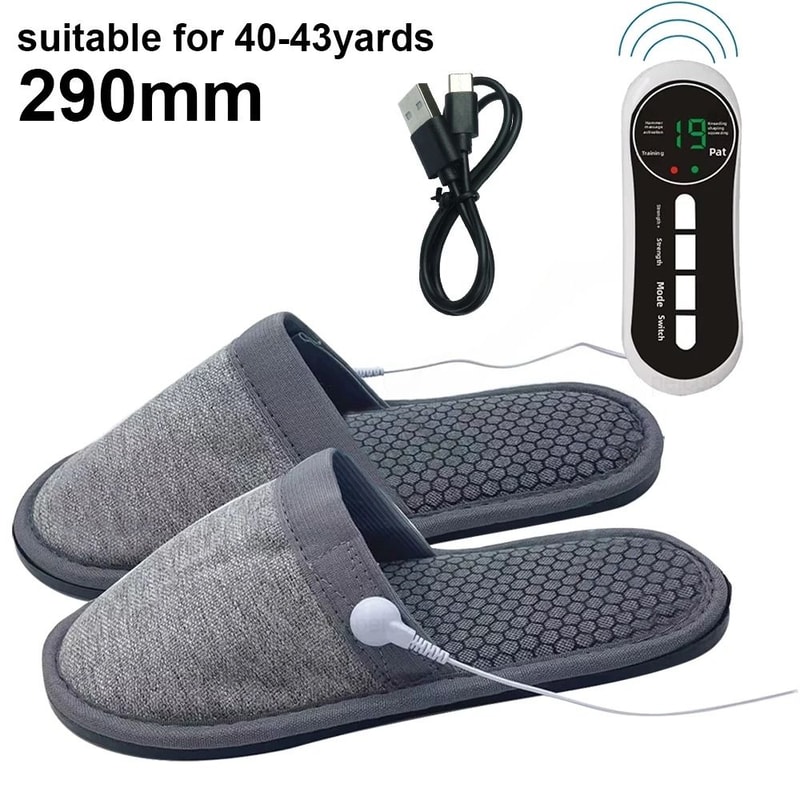 EMS Foot Massager Slippers With Remote Control For Relaxing Foot Care 7