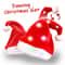 LED Plush Santa Hat With Adjustable Lights For Kids Adults 0