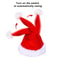 LED Plush Santa Hat With Adjustable Lights For Kids Adults 3