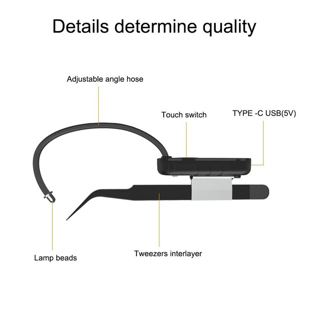 Rechargeable UV Lash Extension Lamp With Wireless Tweezer Light 3