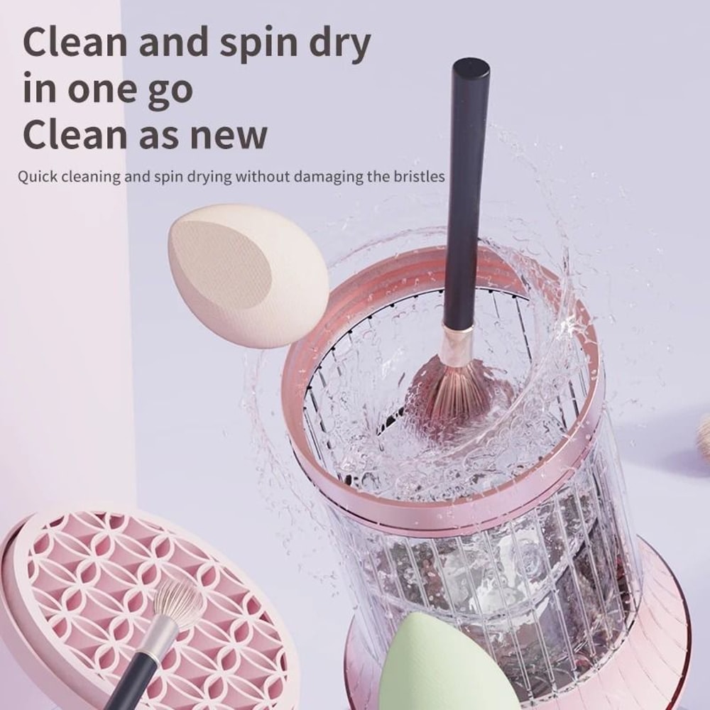 Rechargeable Makeup Brush Cleaner Machine With Automatic Drying Function 1