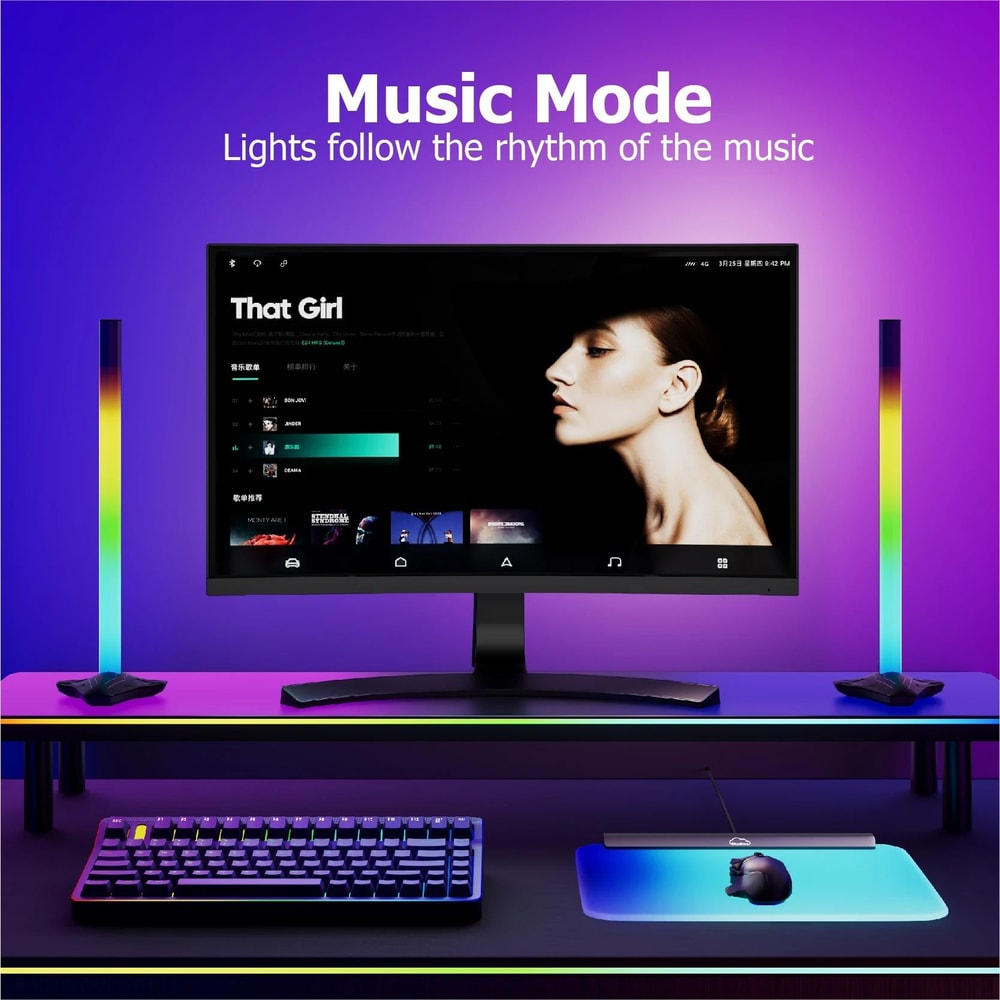 Smart RGB LED Mouse Pad With Ambient Backlight Screen Color Sync 3