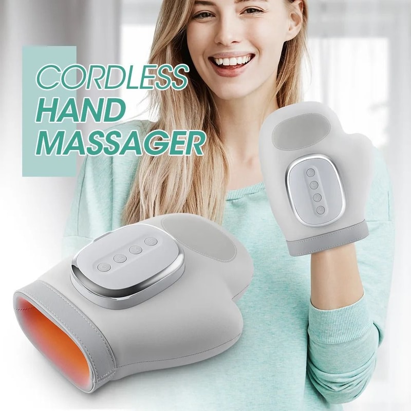 Electric Air Compression Hand Massager Gloves For Wrist Finger Relief 1