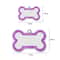 Personalized Glitter Pet ID Tag DoubleSided Bone Name Pendant For Dogs Cats 4