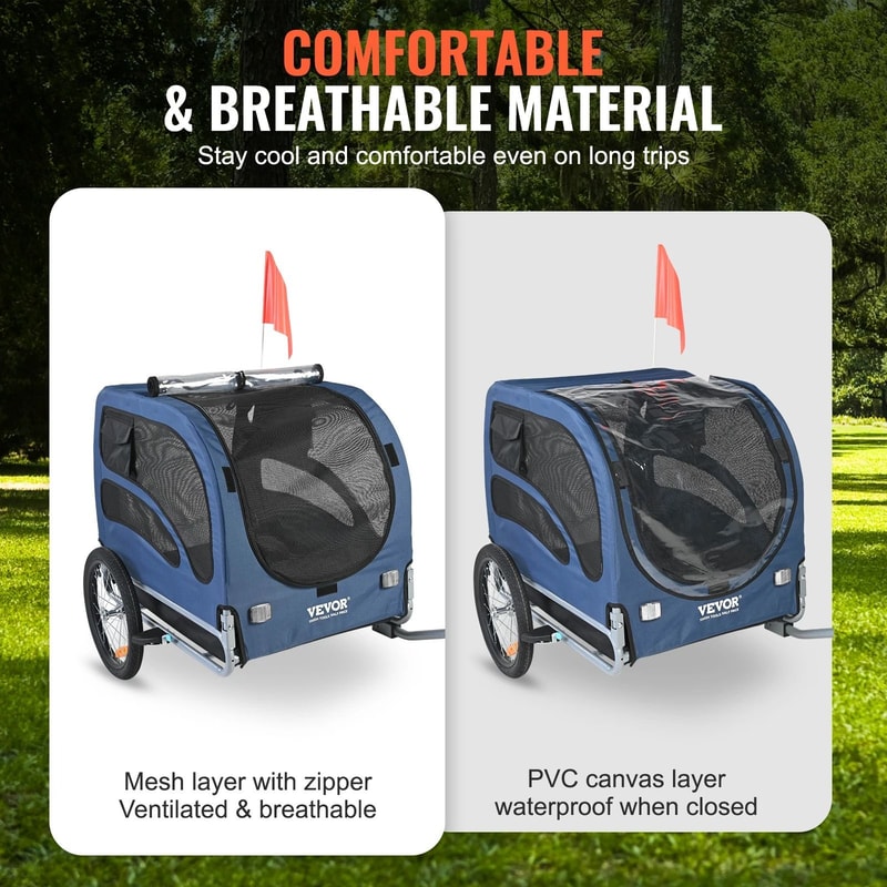 TrailPaws Heavy Duty Dog Bike Trailer Pet Bicycle Carrier 3