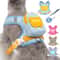 AdventurePaws Reflective Harness Backpack Leash Set For Dogs Cats 2
