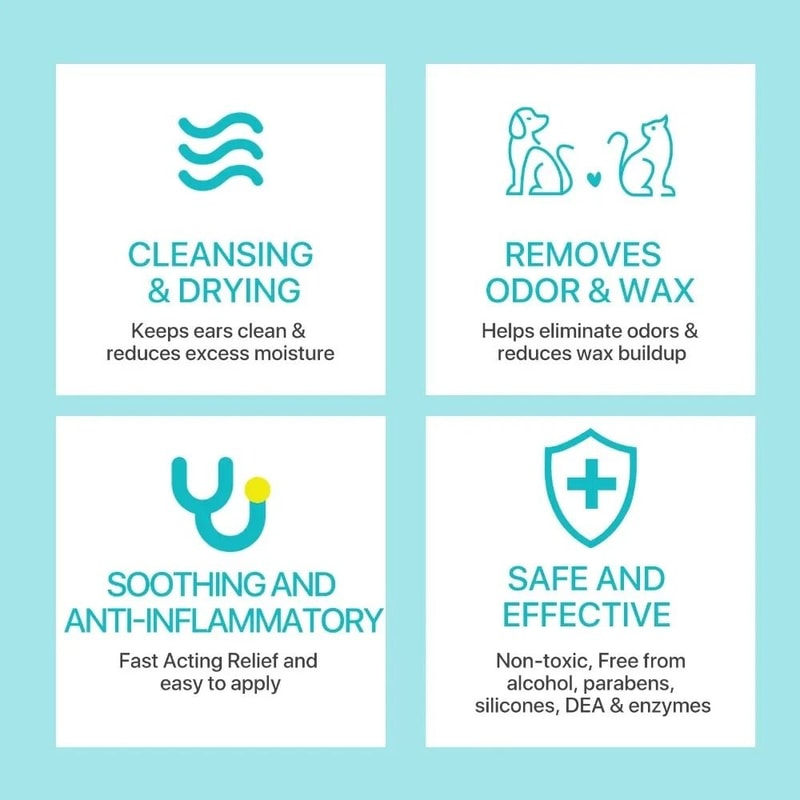 Pet Ear Cleaning Powder For Dogs Cats Hair Removal Ear Care Support 3