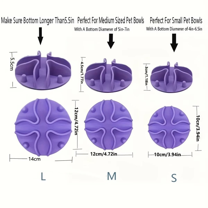 Soft Silicone Slow Feeder Puzzle Bowl Insert For Dogs Cats 1