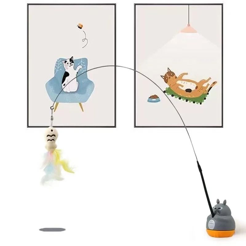 360 Degree Feather Cat Teaser Wand 3