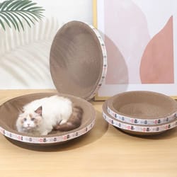 corrugated cat scratching board sofa bed