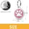 Personalized Glitter Paw Print Pet ID Tag 1