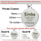 Personalized Glitter Paw Print Pet ID Tag 2