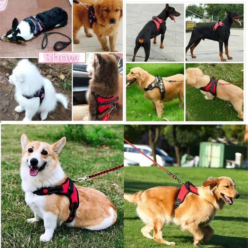 Adjustable Strong Dog Harness Vest For Small Medium Large Dogs 1