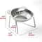 Elevated Tilted Stainless Steel Cat Bowl With Neck Protection 5