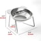 Elevated Tilted Stainless Steel Cat Bowl With Neck Protection 5