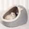 SnuggleShell SemiClosed Warm Cat Nest Bed For Indoor Cats 4