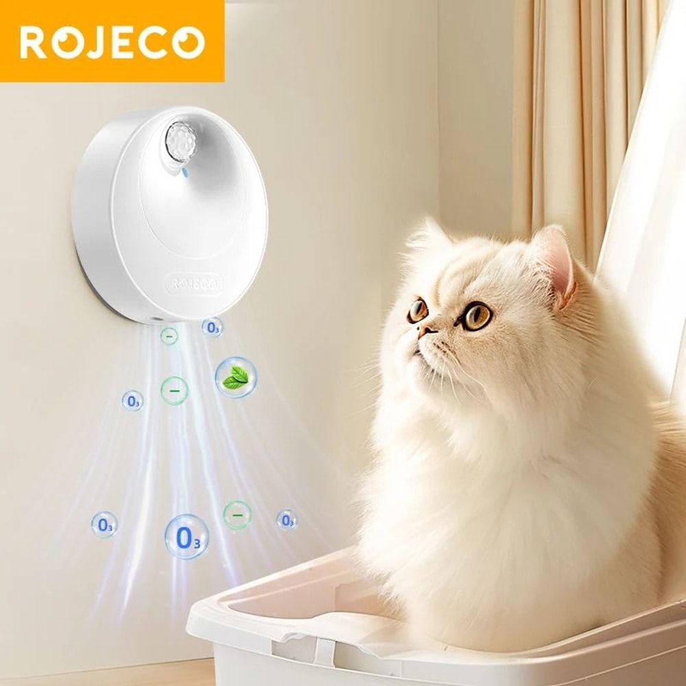 ROJECO Smart Cat Litter Deodorizer With Automatic Odor Purifier 0