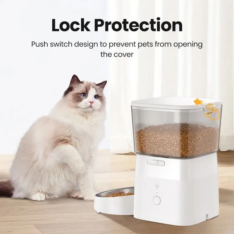 SmartServe ROJECO 2L WiFi Automatic Cat Feeder With App Control 2