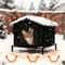 Insulated Outdoor Cat House With Cushion For Winter Warmth And Shelter 0