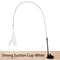HandsFree Feather Wand Cat Toy With Suction Cup Interactive Teaser 8