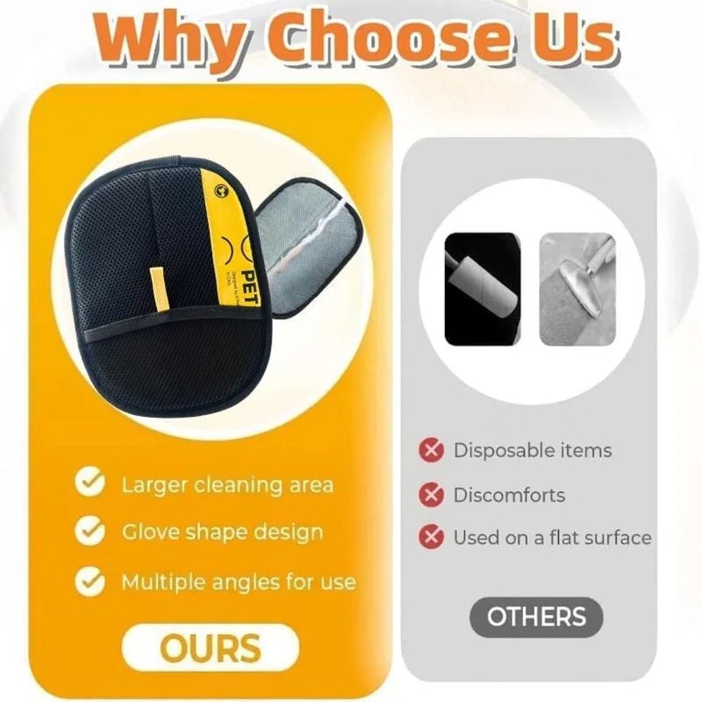 Electrostatic Pet Hair Remover Glove For Cats Dogs Furniture Clothes 5