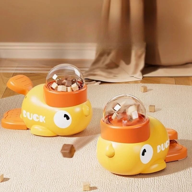 Duck Treat Launcher Interactive Cat Toy With Automatic Snack Feeding 0
