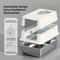 Stainless Steel Enclosed Cat Litter Box With Flip Cover NonSlip Mat 2