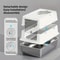 Stainless Steel Enclosed Cat Litter Box With Flip Cover NonSlip Mat 2