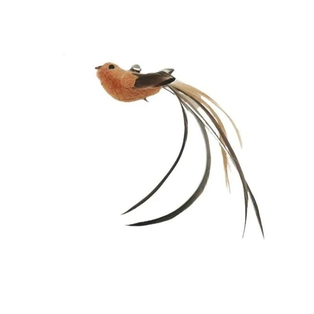 Interactive Suction Cup Feather Cat Toy With Bell Replaceable Teaser Head 7