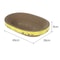 Oval Corrugated Cat Scratching Board Lounger For Furniture Protection 7