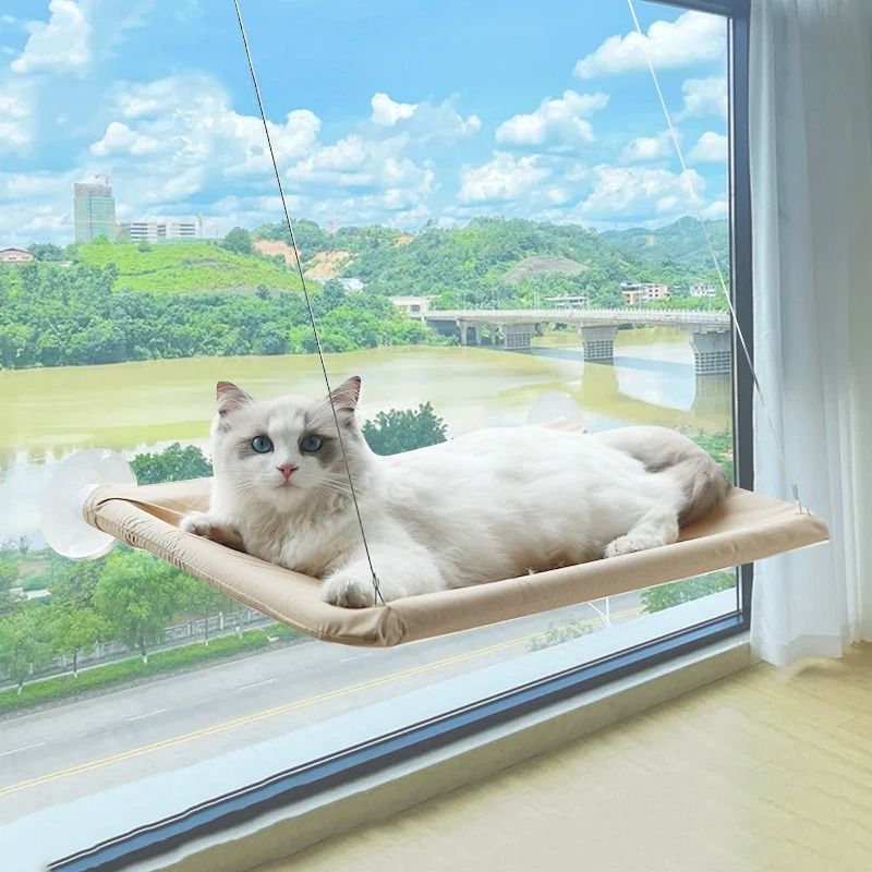 UltraSoft Window Cat Hammock Bed For Cozy Sunbathing Naptime 7