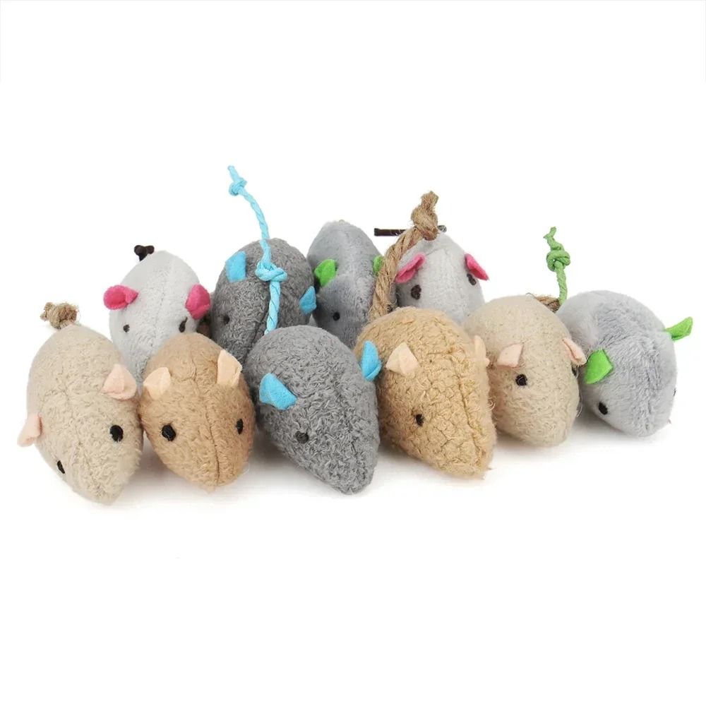 Interactive Rattle Catnip Mouse Toys For Indoor Cats 2