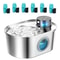 SmartFlow 108oz32L Wireless Stainless Steel Pet Water Fountain With Motion Sensor 8