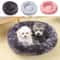 Calming Donut Pet Bed For Dogs Cats Soft Washable Round Cushion Bed 0