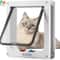 ATUBAN 4Way Locking Weatherproof Pet Door For Cats Small Dogs 6
