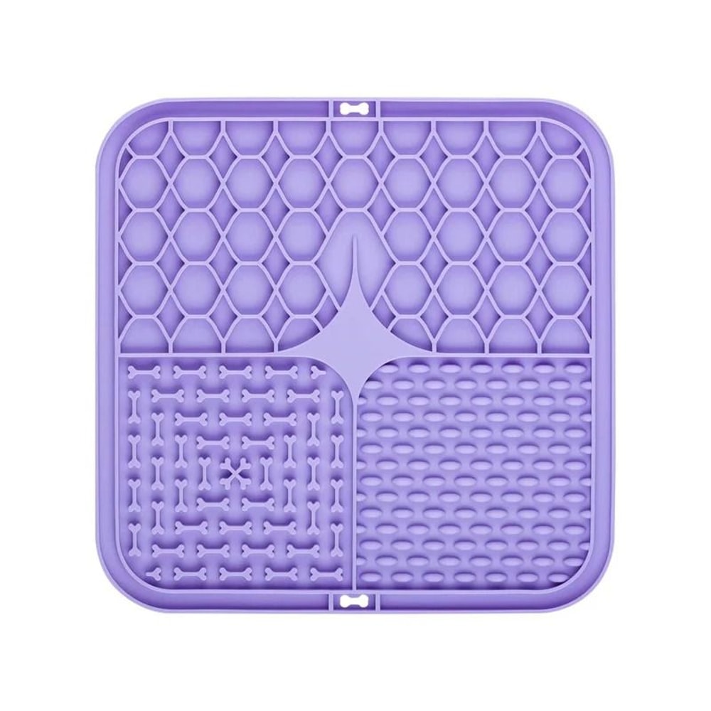 Pet Slow Feeder Lick Mat For Dogs Cats With Suction Cups 8