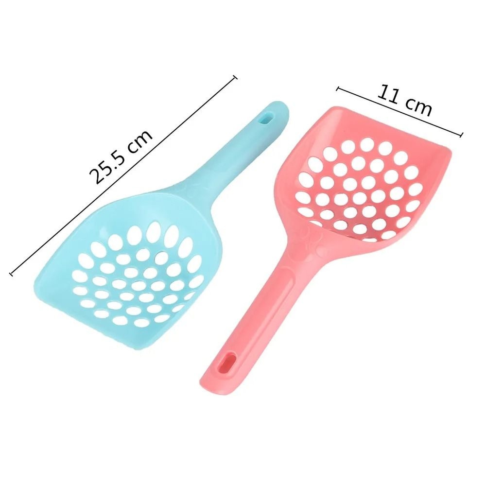 Durable Cat Litter Scoop With Round Hole Mesh For Easy Poop Cleaning 2