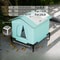 Weatherproof Outdoor Cat House With Insulated Oxford Cloth Shelter 9