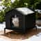 Weatherproof Outdoor Cat House With Insulated Oxford Cloth Shelter 10