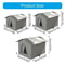 Weatherproof Outdoor Cat House With Insulated Oxford Cloth Shelter 5